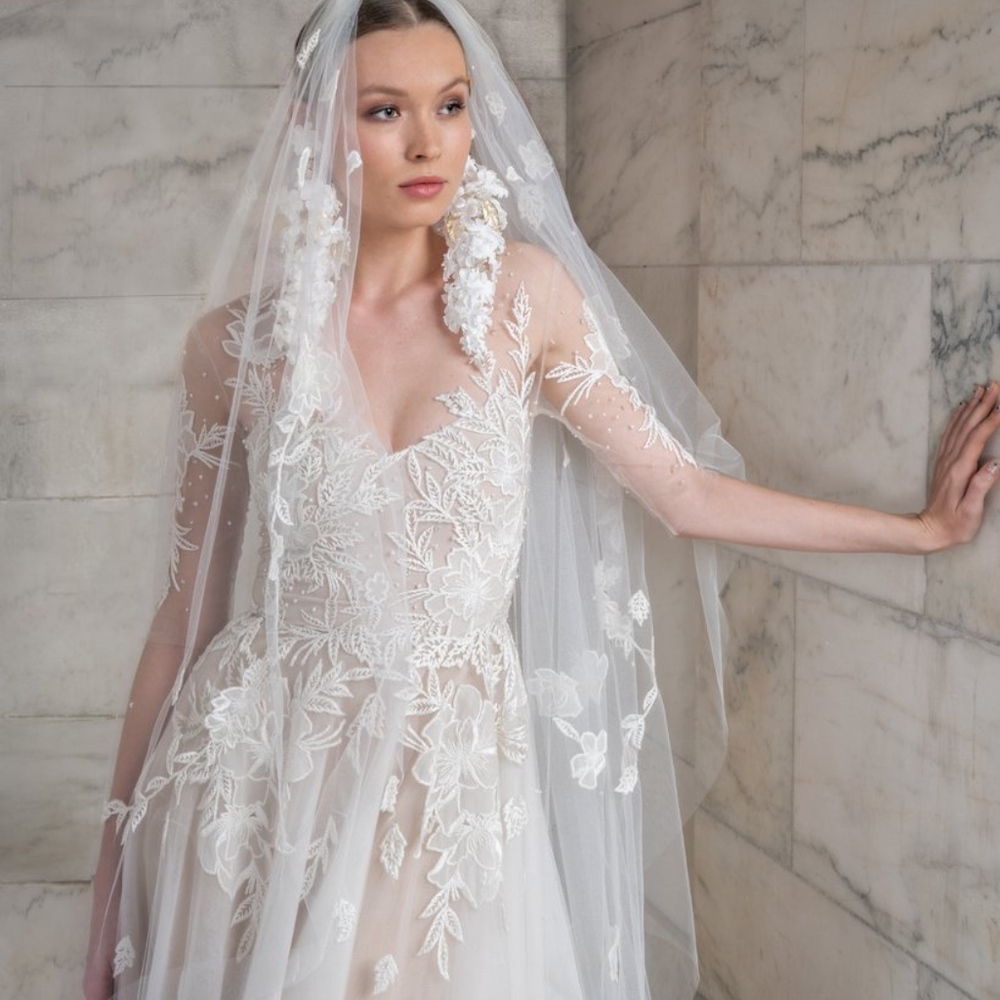 Reem Acra First Dance Wedding Dress